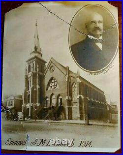 Rare Original 1914 Sepia Photograph Historic Emanuel AME Church of Charleston