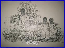 Rare Plantation Sketches Post CIVIL War Negro Dixie Black Americana Free Slave
