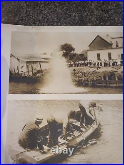 Rare Press Photos Matawn Shark Attack 1916 Creek Americana Jaws Inspiration