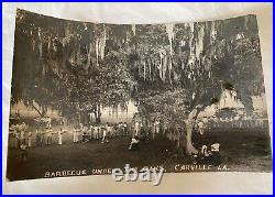 Rare RRPC Aftican American BBQ Carville Louisiana Leprosarium, Oak Trees Photo