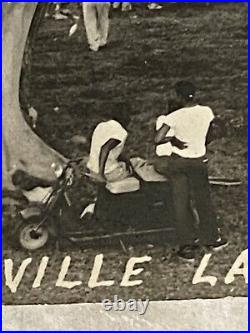 Rare RRPC Aftican American BBQ Carville Louisiana Leprosarium, Oak Trees Photo