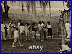 Rare RRPC Aftican American BBQ Carville Louisiana Leprosarium, Oak Trees Photo