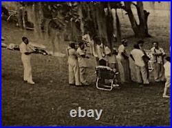 Rare RRPC Aftican American BBQ Carville Louisiana Leprosarium, Oak Trees Photo