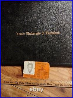 Rare SWAC College Xavier University studentClaude Lewis ID Card an Diploma