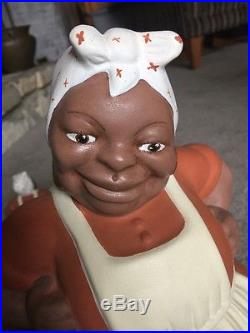 Rare Vintage Black Americana Sassy Mammy Cookie Jar Aunt Jemima Salt & Pepper