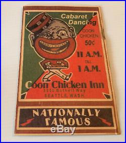 Rare Vintage COON CHICKEN INN Wind Up CLOCK Works & Bonus Restaurant MENU B Amer