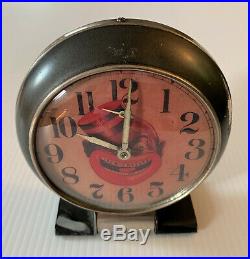 Rare Vintage COON CHICKEN INN Wind Up CLOCK Works & Bonus Restaurant MENU B Amer