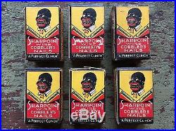 Rare Vintage Case Of Sharpoint Cobbler's Nails Black Americana Store Advertising