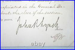 Rare1892 Letter Signed Former Slave John R. Lynch Early Black US Congressmen