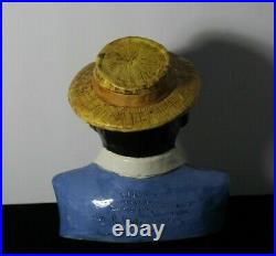 Rick Wisecarver Wihoa's Black Americana Gentleman with Straw Hat Cookie Jar