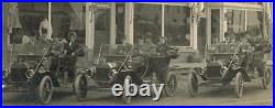 S15, 528-12, 1910s, Cabinet Card, 3 Ford Model T's withPassengers in N. Battleford