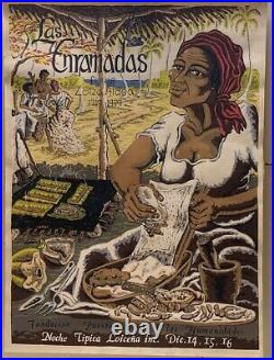 SAMUEL LIND'79 Puerto Rico African American Heritage'Las Enramadas' Silkscreen