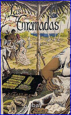 SAMUEL LIND'79 Puerto Rico African American Heritage'Las Enramadas' Silkscreen