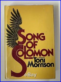 SIGNED Song of Solomon by Toni Morrison 1st/1st SIGNED TWICE