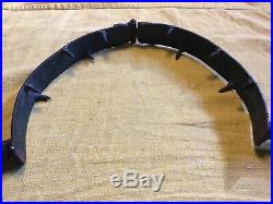 SLAVE COLLAR Hand Forged SPIKED Hinged Restraint Control Black Americana