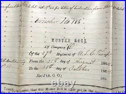 STUNNING Black Soldiers Civil War USCT Union Army Document