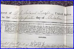 STUNNING Black Soldiers Civil War USCT Union Army Document