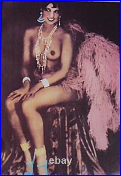 STUNNING RARE VINTAGE JOSEPHINE BAKER 1920s PHOTO Nude Black African Art