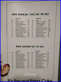 SWAC College 1974 Grambling vs Southern U First Bayou Classic Game program