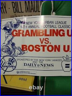 SWAC College Rare Grambling vs Boston U from Yankee stadium in New York
