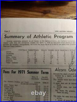 SWAC College1971 Alcorn Herald News Paperfrom Lorman Mississippi