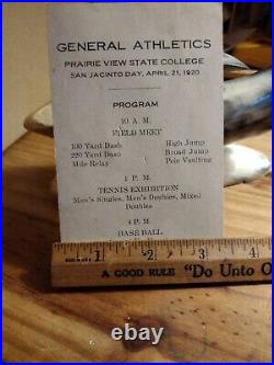 SWAC CollegeExtremely Rare 1920 Prairie View Same Year SWAC was Created