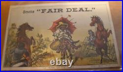 Scarce 1880 Currier & Ives Victorian Trade Card Smoke Fair Deal Black Americana