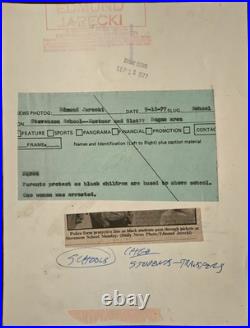 School Desegregation Protests 1977, Black History Chicago, Original Type 1 Photo