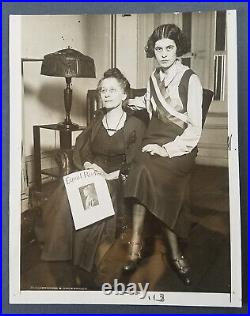 Sculptor Adelaide Johnson &Thelma Wiles Equal Rights Amendment Press Photo 1925
