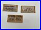Set of 3 Stereoview Cards Black Americana