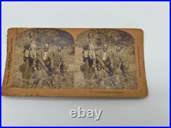 Set of 3 Stereoview Cards Black Americana