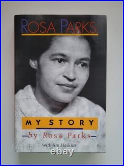 Signed Rosa Parks My Story Biography 1992 First Edition Hardcover Haskins Vg