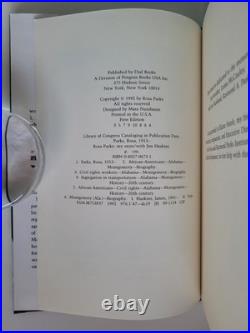Signed Rosa Parks My Story Biography 1992 First Edition Hardcover Haskins Vg