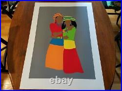 Sisters Ethnic Art Expressionism Synthia Saint James limited edition signed