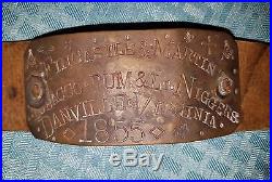 Slave collar chain leather black americana vulgar 1855 Virginia