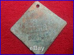 Slave tag copper 1817