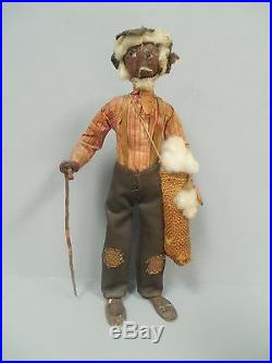 Southern Black Americana Folk Art OLD BLACK JOE Cotton Picker Doll c. 1920s