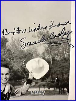 Spade Cooley & Foreman Phillips Vintage SIGNED 8/10 Photo 40s? Authentic RARE