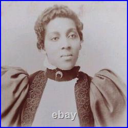 Stoic African American Women, Antique Cabinet Card by Price, Wash. D. C. 1880's