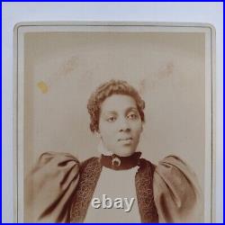 Stoic African American Women, Antique Cabinet Card by Price, Wash. D. C. 1880's