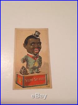 Striking Ethnic-Themed Victorian Trade Card Advertising A Mechanical Bank