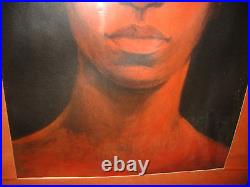 Stunning Portrait Painting Print Confident Black Woman Black Americana