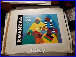 Synthia Saint James Limited Edition Lithograph Kwanzaa 1997 Signed / numbered