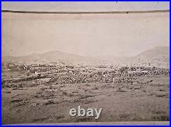 TAOS or zuni New Mexico Cabinet card Pueblo Indian homes W. Cal Brown 1901c