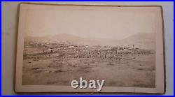 TAOS or zuni New Mexico Cabinet card Pueblo Indian homes W. Cal Brown 1901c