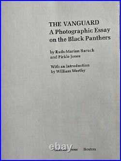 THE VANGUARD A Photographic Essay on the Black Panthers RARE 1970 Beacon H/C
