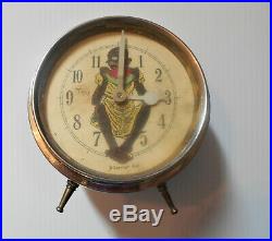 TOPSY Rare Vintage Black Americana Alarm Clock Antique Boy Watermellon 1942 Runs