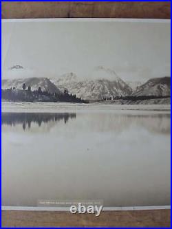 Teton Range & Jackson Lake Wyoming 1923 Panorama Photo Schnitzmeyer Rare NPRR