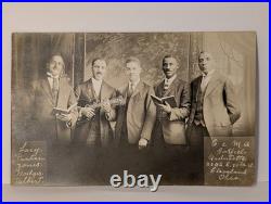 The Cleveland Gospel Quintet C. & M. A. RPPC Black Americana Antique Postcard