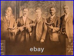 The Cleveland Gospel Quintet C. & M. A. RPPC Black Americana Antique Postcard